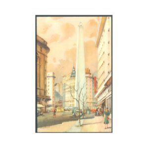 POSTAL - SAN NICOLAS 54 - OBELISCO,ILUSTRACION