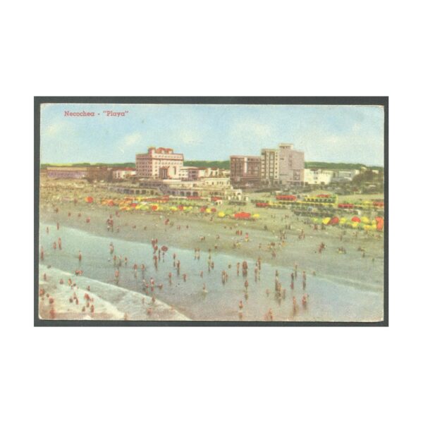 ARGENTINA/BUENOS AIRES/POSTAL - NECOCHEA 73, LA PLAYA DE NECOCHEA - ED. POR SERIE A Nº 16