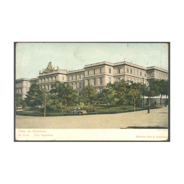 POSTAL - PLAZA DE MAYO 77 - CASA DE GOBIERNO - ED.POR PITA & CATALANO,FOTO DE OLDS