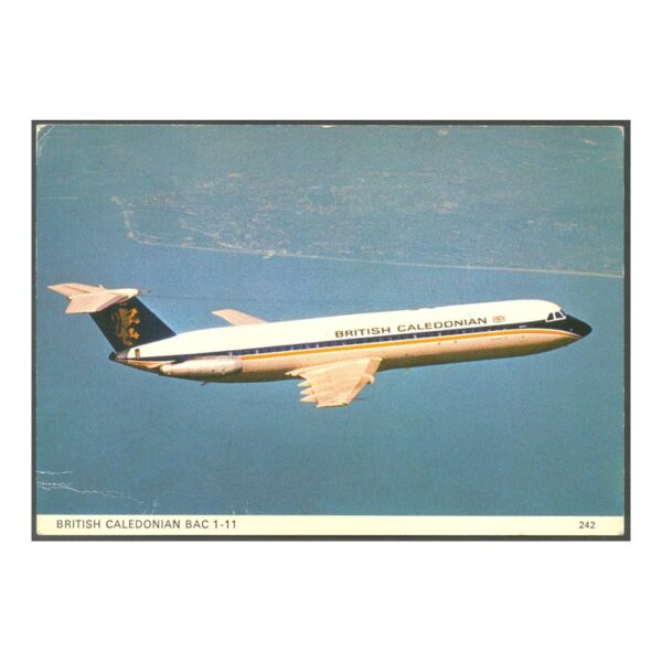 ARGENTINA/AVIONES/POSTAL - AVIONES 43 - AVION BAC 1-11 DE BRITISH CALEDONIAN AIRLINES,IMPRESA EN GRAN BRETAÑA - ED.POR CHARLES SKILTON & FRY LTD