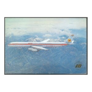 ARGENTINA/AVIONES/POSTAL - AVIONES 68 - AVION A REACCION DOUGLAS SUPER DC-8/63,IMPRESO EN ESPAÑA