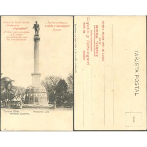 POSTAL - SAN NICOLAS 49 - MONUMENTO LAVALLE C/PUBLICIDAD GENERAL VIAMONTE""