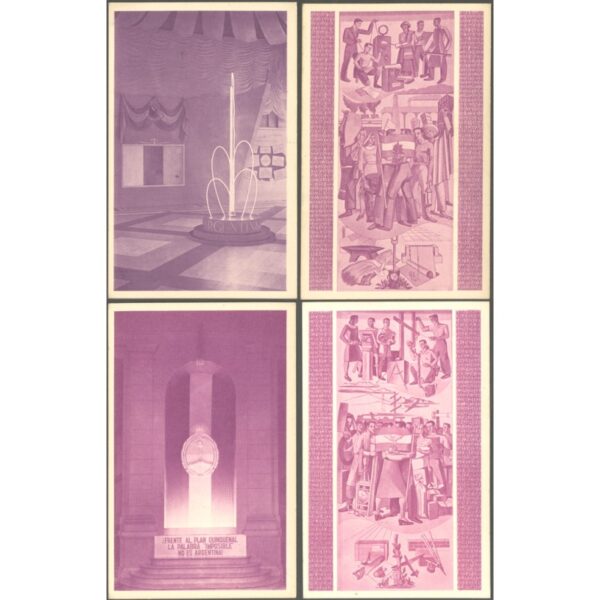 "CORREOS Y COMUNICACIONES EN EL PLAN QUINQUENAL" EXPO - COMPLETE SETCOMPLETE SET - Image 2