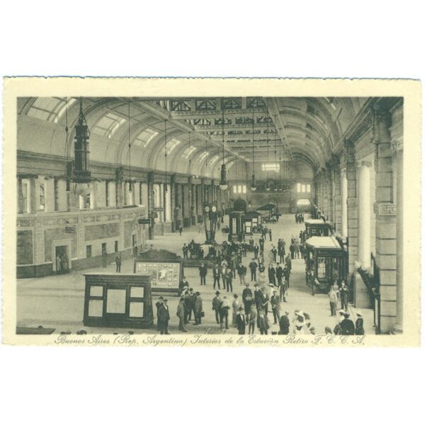 INTERIOR DE LA ESTACIÓN RETIRO F.C.C.A.