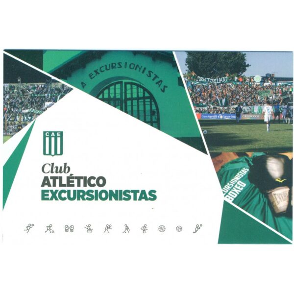 TARJETA POSTAL DEL CORREO ARGENTINO: CLUB ATLÉTICO EXCURSIONISTAS