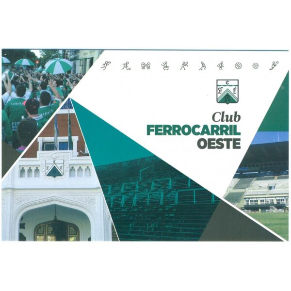 TARJETA POSTAL DEL CORREO ARGENTINO: CLUB FERROCARRIL OESTE