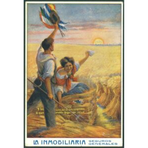 POSTAL DEL CENTENARIO DE LA REVOLUCIÓN (1910) C/PUBLICIDAD DE "LA INMOBILIARIA"