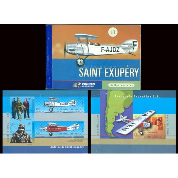 CARNET $3 - ANTOINE DE SAINT-EXUPÉRY (1900-2000) Y LA AEROPOSTA ARGENTINA S.A.