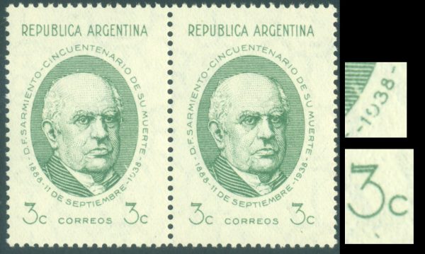 818a + 818 (c) - VARIETY: "1038" AND "3" WITH POINT