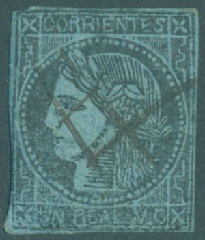 CORR 1 - TIPO 6, OBLITERADO A PLUMA