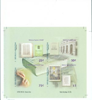 SOUVENIR SHEET 129 - VARIETY UNPERFORATED WITHOUT BRAILLE AND GOLD COLOUR - MINT NEVER HINGED (copia)