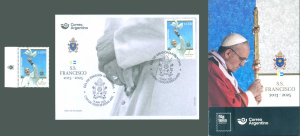 9999 (PAPA FRANCISCO) - PACK (SELLO + SOBRE PRIMER DÍA DE EMISIÓN + VOLANTE)