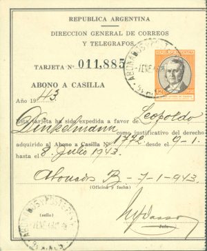 AAC 10 - ABONO A CASILLA - MATASELLADO