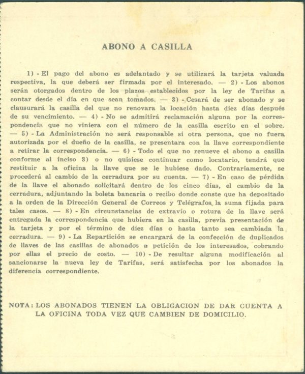 AAC 10 - ABONO A CASILLA - MATASELLADO - Imagen 2