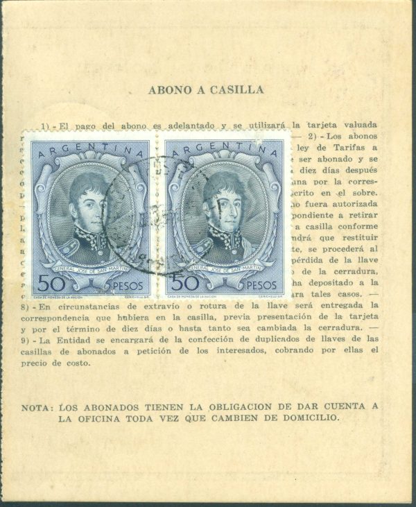 AAC 24 - ABONO A CASILLA - MATASELLADO - Imagen 2