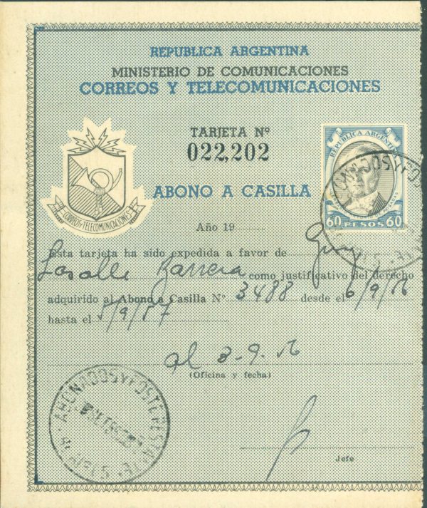 AAC 28 - ABONO A CASILLA - MATASELLADO