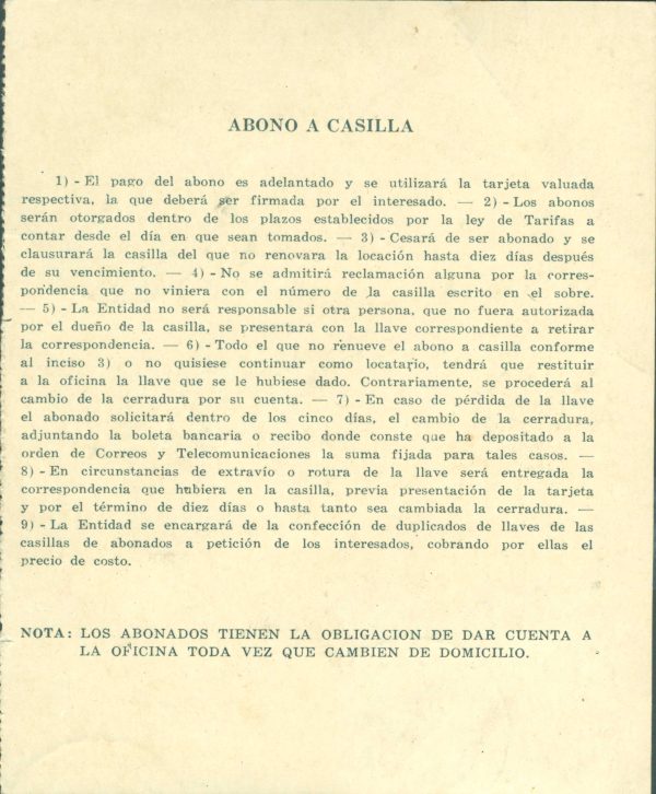 AAC 31 - ABONO A CASILLA - MATASELLADO - Imagen 2