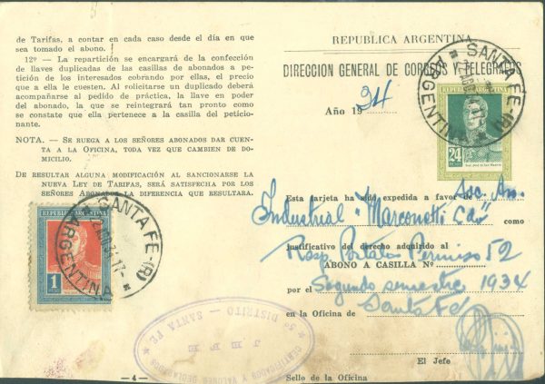 AAC 6 - ABONO A CASILLA - MATASELLADO