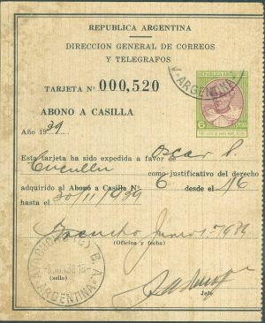 AAC 8 - ABONO A CASILLA - MATASELLADO