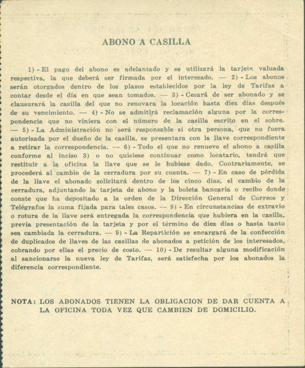 AAC 8 - ABONO A CASILLA - MATASELLADO - Imagen 2