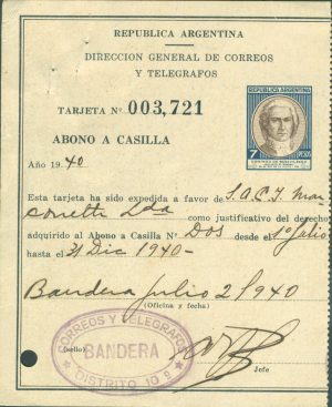 AAC 9 - ABONO A CASILLA - MATASELLADO