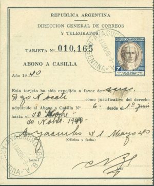AAC 9 - ABONO A CASILLA - MATASELLADO