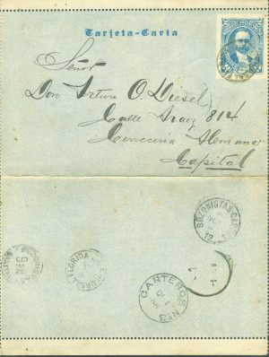 CAP  1 - POSTAL LETTERS - CANCELED