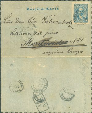 CAP  1 - POSTAL LETTERS - CANCELED