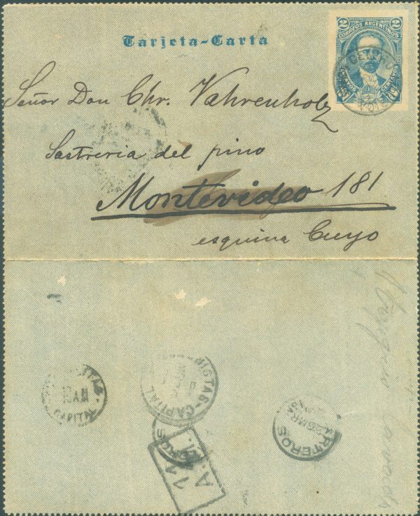 CAP  1 - POSTAL LETTERS - CANCELED