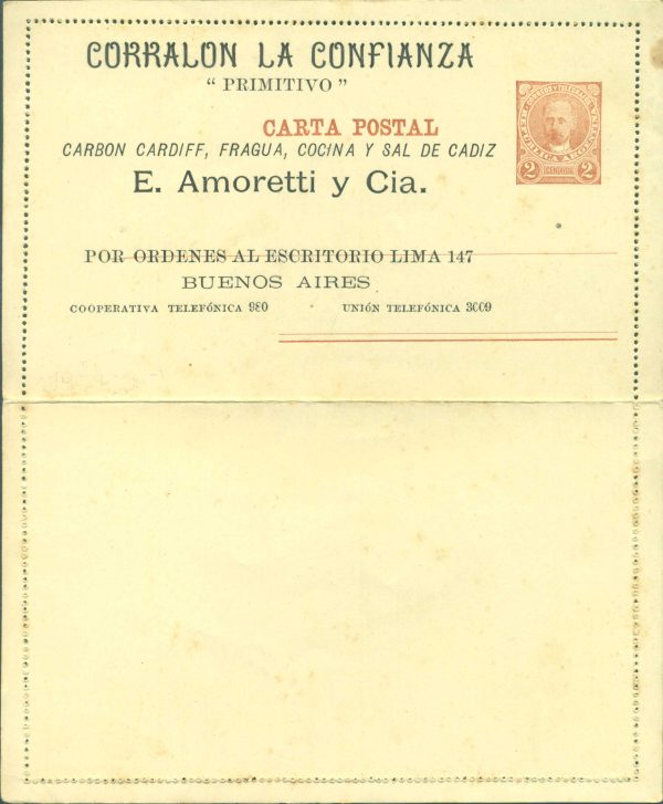 CAP 15 - CON PUBLICIDAD - CARTAS POSTALES - NUEVO