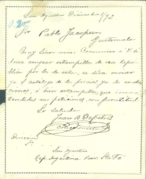 CAP 19 - CARTAS POSTALES - MATASELLADO - Imagen 2