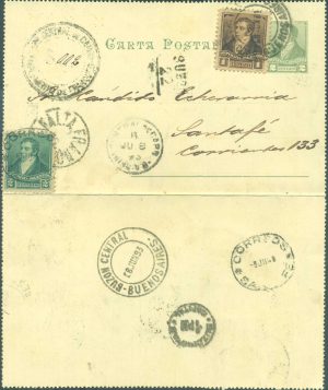 CAP 19 - CARTAS POSTALES - MATASELLADO