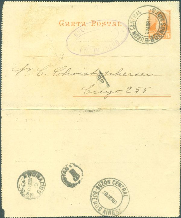 CAP 20 - CARTAS POSTALES - MATASELLADO