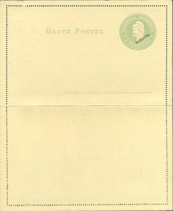 CAP 24 - "MUESTRA" - POSTAL LETTERS - MINT