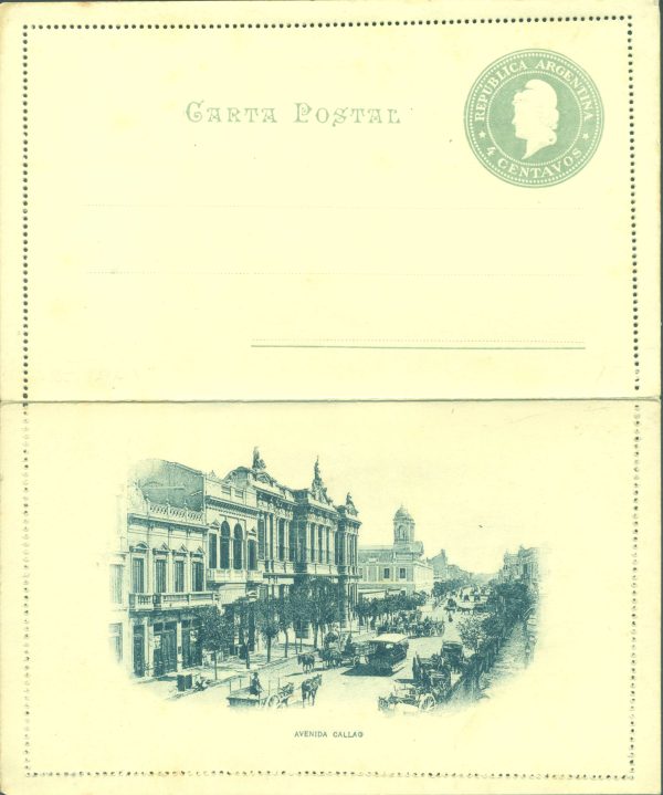 CAP 26 A (AVENIDA CALLAO) COLOR PIZARRA - CARTAS POSTALES - NUEVO