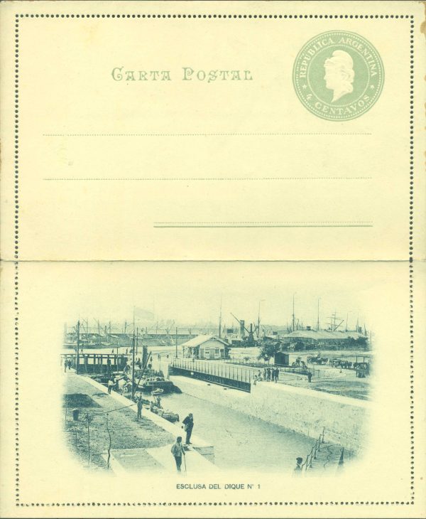 CAP 26 M (ESCLUSA DEL DIQUE N°1) - CARTAS POSTALES - NUEVO