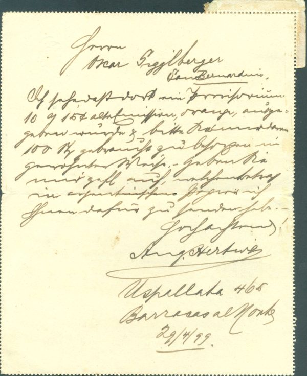 CAP 27 P (PLAZA DE MAYO) - CARTAS POSTALES - MATASELLADO - Imagen 2