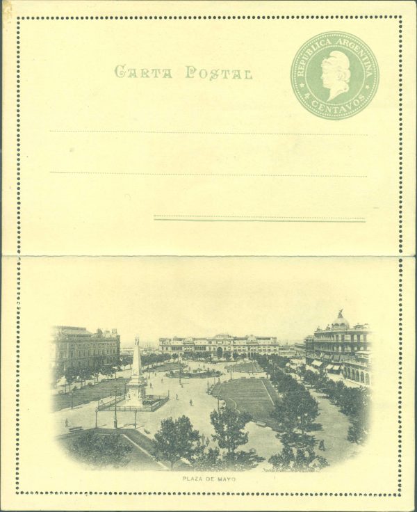 CAP 27 P (PLAZA DE MAYO) - CARTAS POSTALES - MINT
