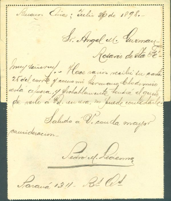 CAP 27 ZA (REFUGIO DE PIEDRA DE LOS CORREOS EN LA CORDILLERA DE LOS ANDES) - CARTAS POSTALES - MATASELLADO - Imagen 2