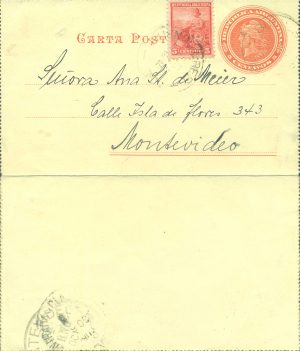 CAP 34 - CARTAS POSTALES - MATASELLADO