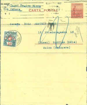 CAP 36 - CARTAS POSTALES - MATASELLADO