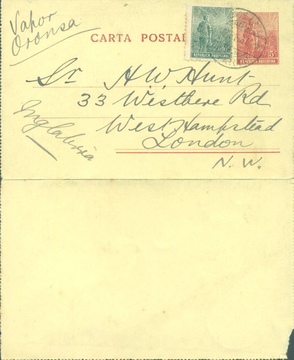 CAP 36 - CARTAS POSTALES - MATASELLADO