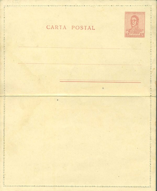 CAP 37 - POSTAL LETTERS - MINT