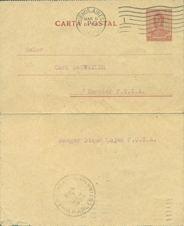 CAP 39 - POSTAL LETTERS - CANCELED