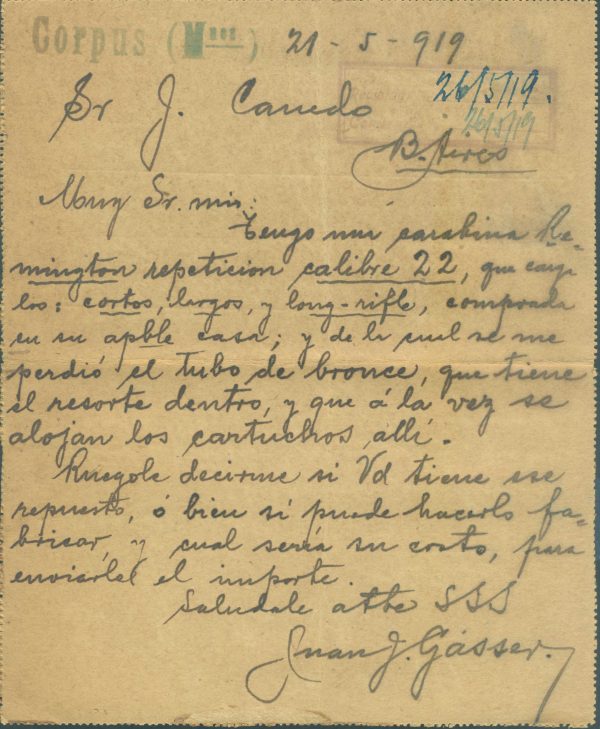 CAP 39 - POSTAL LETTERS - CANCELED - Image 2
