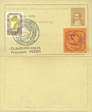 CAP 53 D - CARTAS POSTALES - MATASELLADO