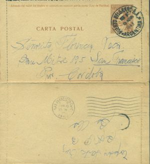 CAP 53 D - CARTAS POSTALES - MATASELLADO