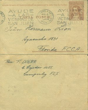 CAP 53 D - POSTAL LETTERS - CANCELED