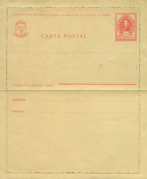 CAP 55 - CARTAS POSTALES - MINT