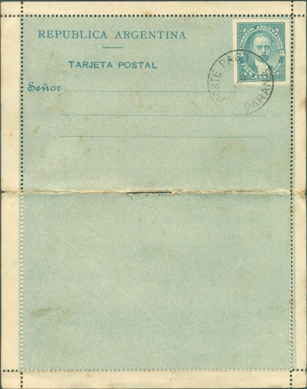CAP  8 - MATASELLO "PORTE PAGO" DE PARANÁ (PROVINCIA DE ENTRE RÍOS) - CARTAS POSTALES - NUEVO
